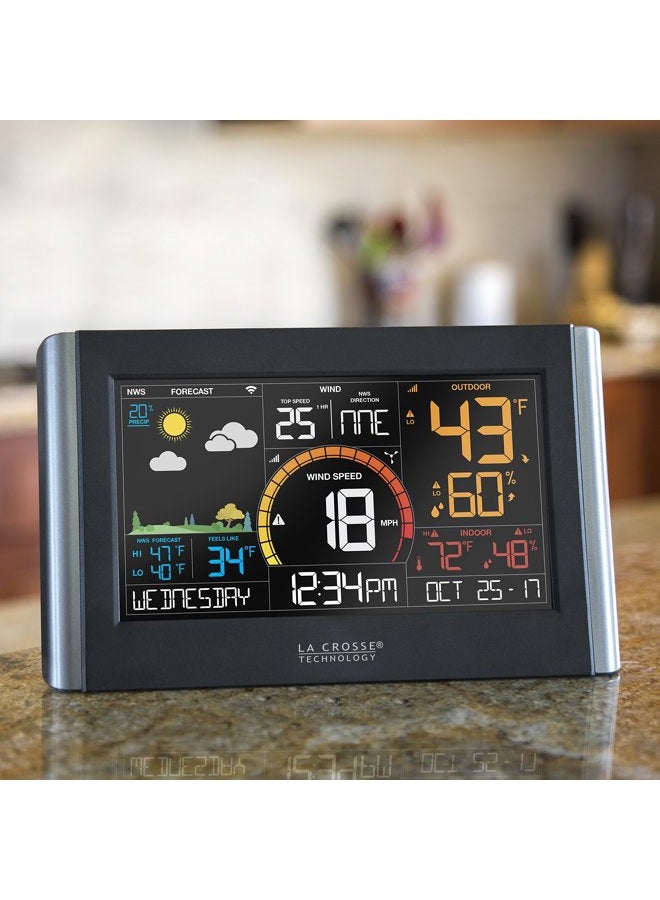 La Crosse Technology Wireless Weather Station with WiFi Connectivity, Dynamic Forecast, Wind Speed and Alerts, Temperature/Humidity - NWS Forecast, Long Range Transmission (400 Feet) - Image 5