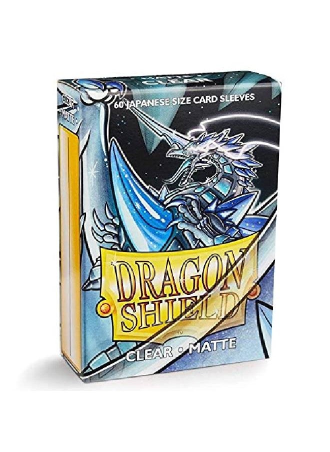 dragon shield - Matte Mini Japanese Clear 60 Ct Card Sleeves Individual Pack - Image 1