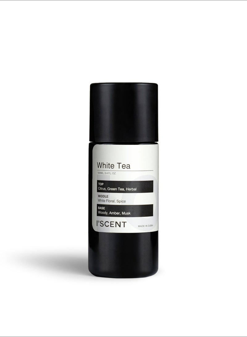 ISCENT | White Tea Fragrance Oil Refill for Ensō Diffuser – 100ml Signature Scent with Green Tea, White Florals & Amber | A Serene Infusion of Fresh Citrus, Soft Spice & Warm Woods for Your Home - Image 1