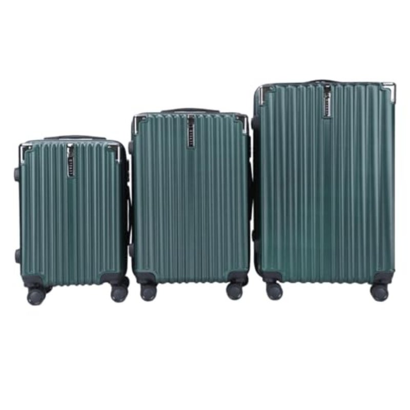 Luggage for travel: lightweight polycarbonate, matte black finish, 360 spinner wheels and TSA lock - Image 1