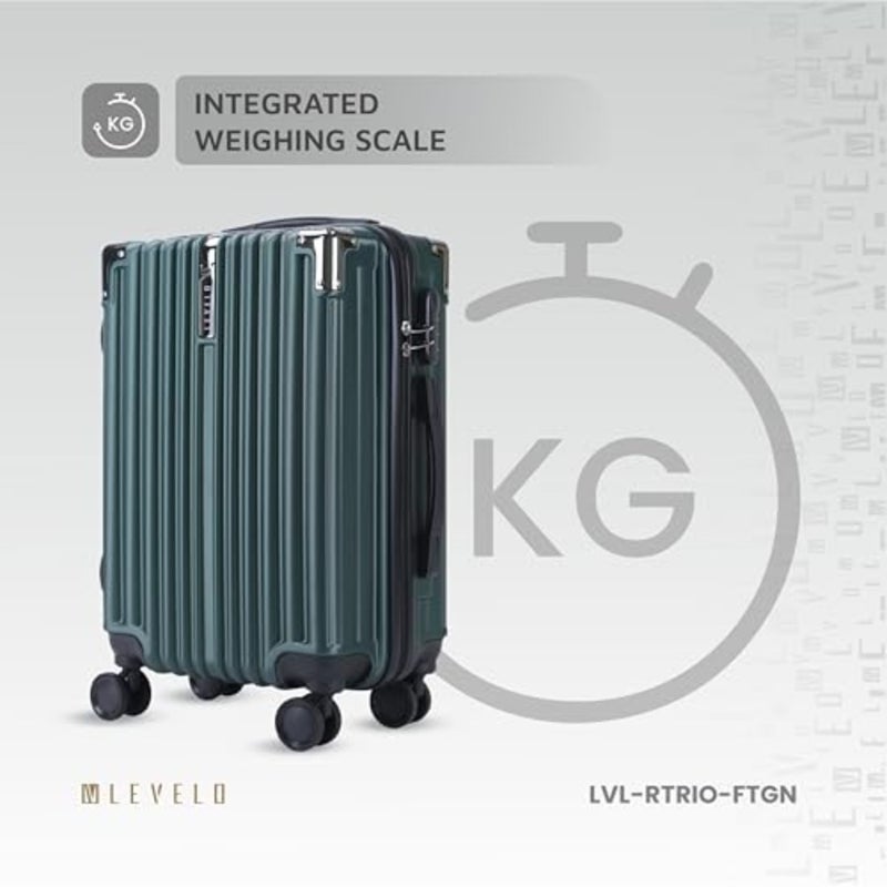 Luggage for travel: lightweight polycarbonate, matte black finish, 360 spinner wheels and TSA lock - Image 5