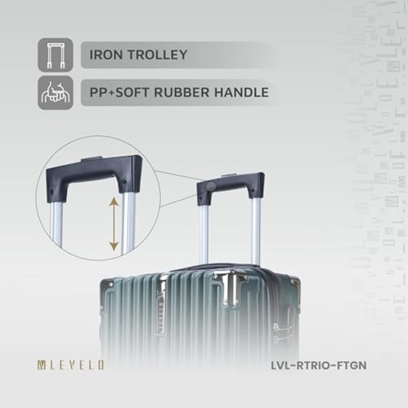 Luggage for travel: lightweight polycarbonate, matte black finish, 360 spinner wheels and TSA lock - Image 4