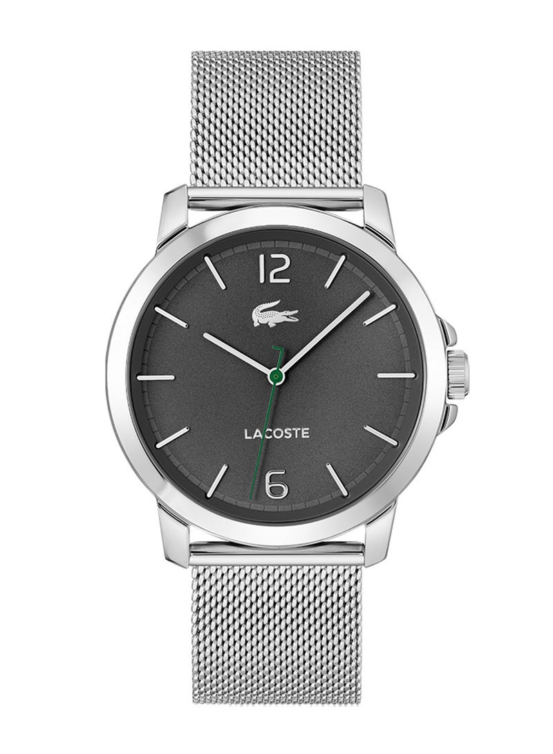 LACOSTE ساعة يد رجالية بعقارب دائرية الشكل من الستانلس ستيل 2011278 - 41 ملم - Image 1