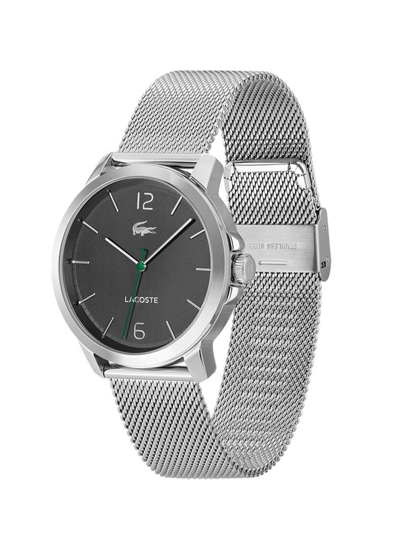 LACOSTE ساعة يد رجالية بعقارب دائرية الشكل من الستانلس ستيل 2011278 - 41 ملم - Image 2