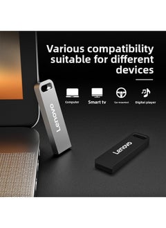 Generic Lenovo SX110 Metal U Disk 16G/32/64/128/256 Office Car Bidding USB2.0/USB3.1-Color:Black | Usb3.1-Capacity:128G Tax Included  - Image 3