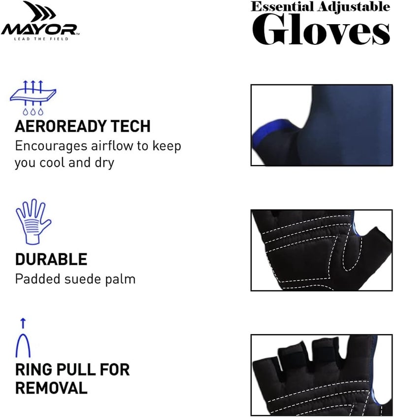 Mayor Apex Exercise & Weight Lifting Gloves for Men & Women - Gym Workout Training Fitness Gloves for Pull Ups, Dumbbells & Cycling (XL) - Image 2