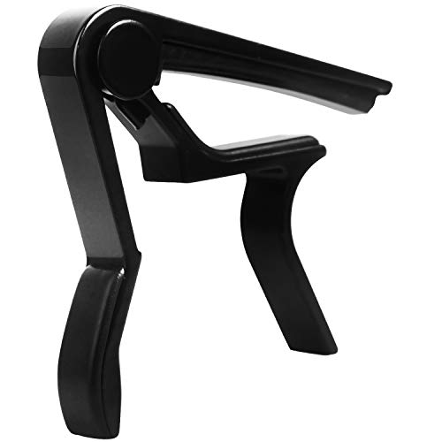 IMUSGO Guitar Capo, 6-String Acoustic & Electric Guitar Capo,Capo for acoustic guitar(Black) - Image 1