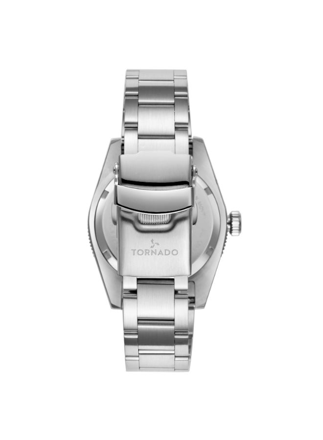 TORNADO Men's Stainless Steel Analog Watch T24006-D1 - 40 mm - Image 3