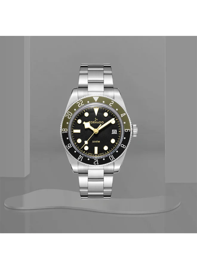 TORNADO Men's Stainless Steel Analog Watch T24006-D1 - 40 mm