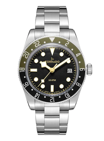 TORNADO Men's Stainless Steel Analog Watch T24006-D1 - 40 mm