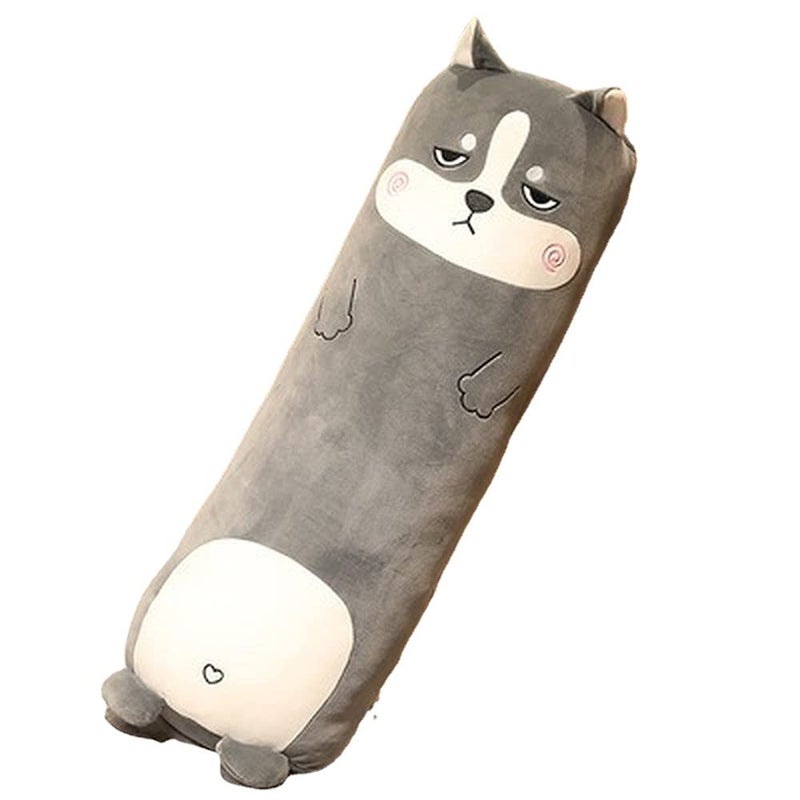MUPI Long Plush Cute Body Pillow for Bed  Cuddle Pillow Animal Shaped Husky 39 Inch