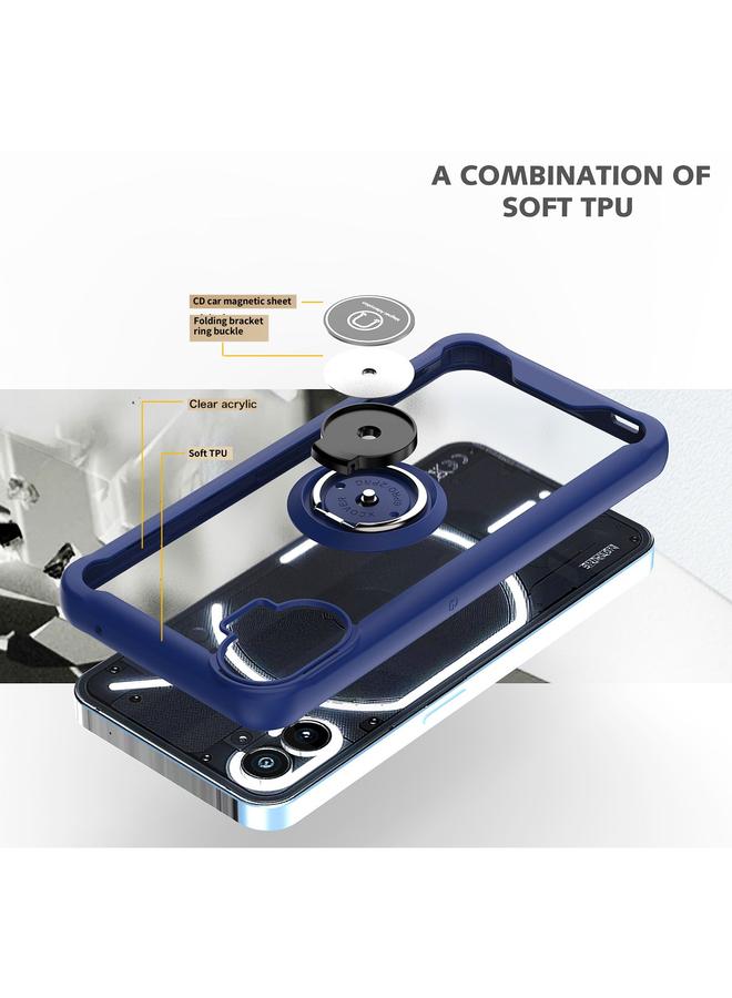 S-TOP Case For Nothing Phone 1 Q Shadow 1 Series TPU + PC Phone Case with Ring Holder - Image 2