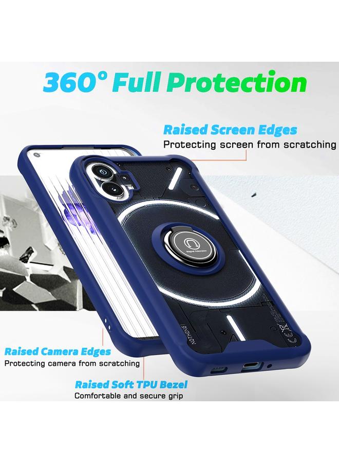 S-TOP Case For Nothing Phone 1 Q Shadow 1 Series TPU + PC Phone Case with Ring Holder - Image 3