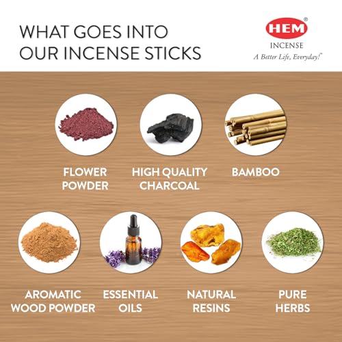 HEM Sandal Incense Sticks – Pack of 6 (120 Sticks) – 9 Inches Long – Perfect for Meditation, Relaxation & Home Fragrance - Image 2