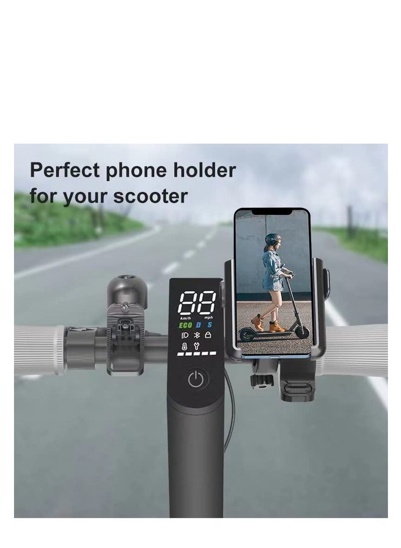Bike Phone Mount Holder, Scooter Phone Mount, 360°Rotatable Handlebar Phone Holder, Adjustable Bicycle Motorcycle Scooter Handlebar Phone Clip Accessories, for 3.5"-7.0" Smartphone - Image 2