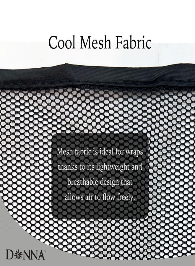 DONNA Mesh Wrap Extra Large Size - Face Wash Headbands for Women, Shower Cap Alternative, Soft and Breathable Material, Ideal for Hair Care and Beauty Routines, 1PC WHITE COLOR - Image 4