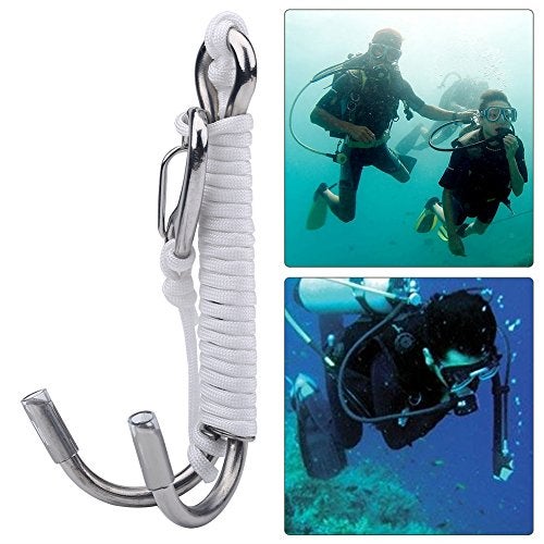 VGEBY Diving Reef Hook, Durable Nylon Stainless Steel Underwater Photography Hook for Cave Drift Line Capture, Lightweight and Portable for Cave Dive, Divers, Photographers - Image 1