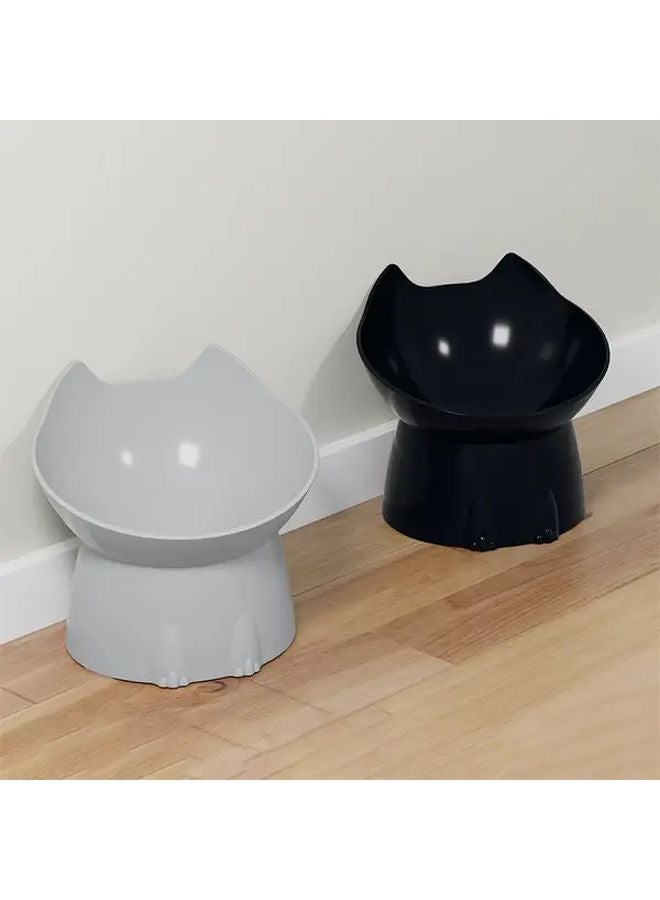 طبق طعام مرتفع ومائل مضاد للانقلاب للقطط والكلاب - Image 5