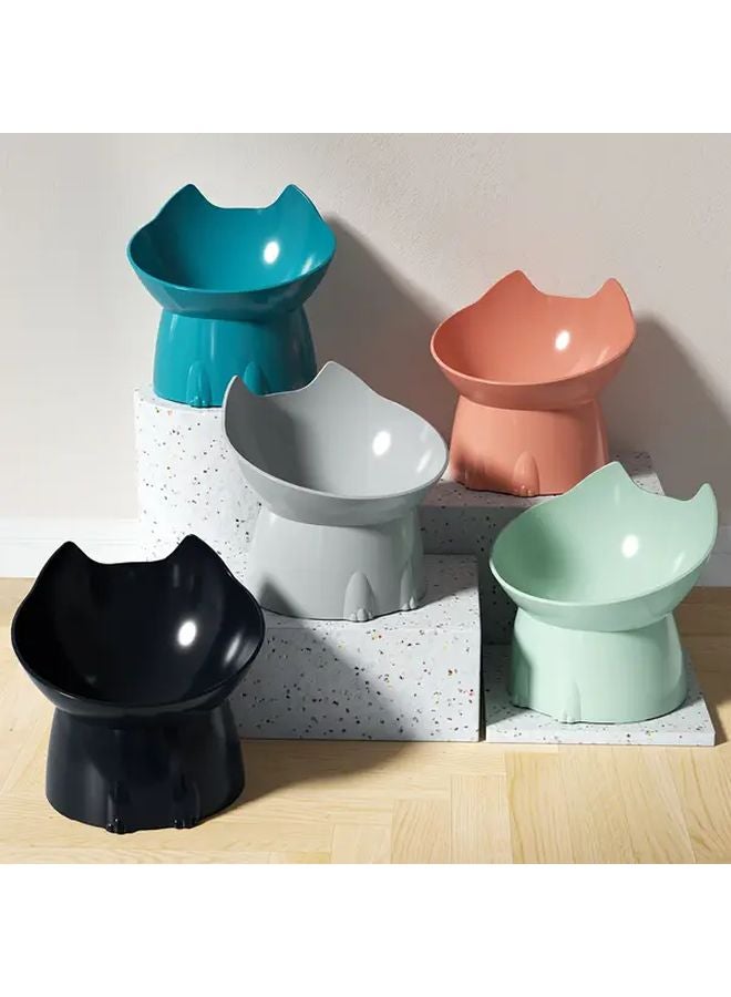 طبق طعام مرتفع ومائل مضاد للانقلاب للقطط والكلاب - Image 2