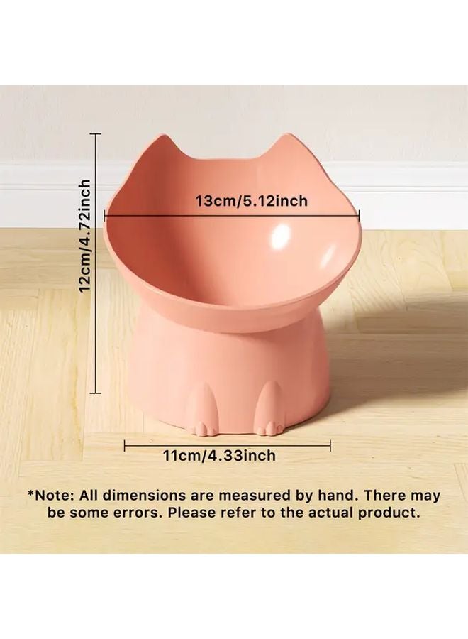 طبق طعام مرتفع ومائل مضاد للانقلاب للقطط والكلاب - Image 3