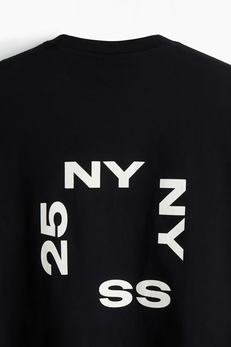 H&M Loose Fit Printed T-shirt