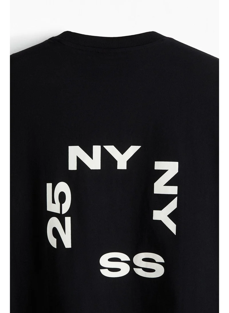 اتش اند ام Loose Fit Printed T-shirt