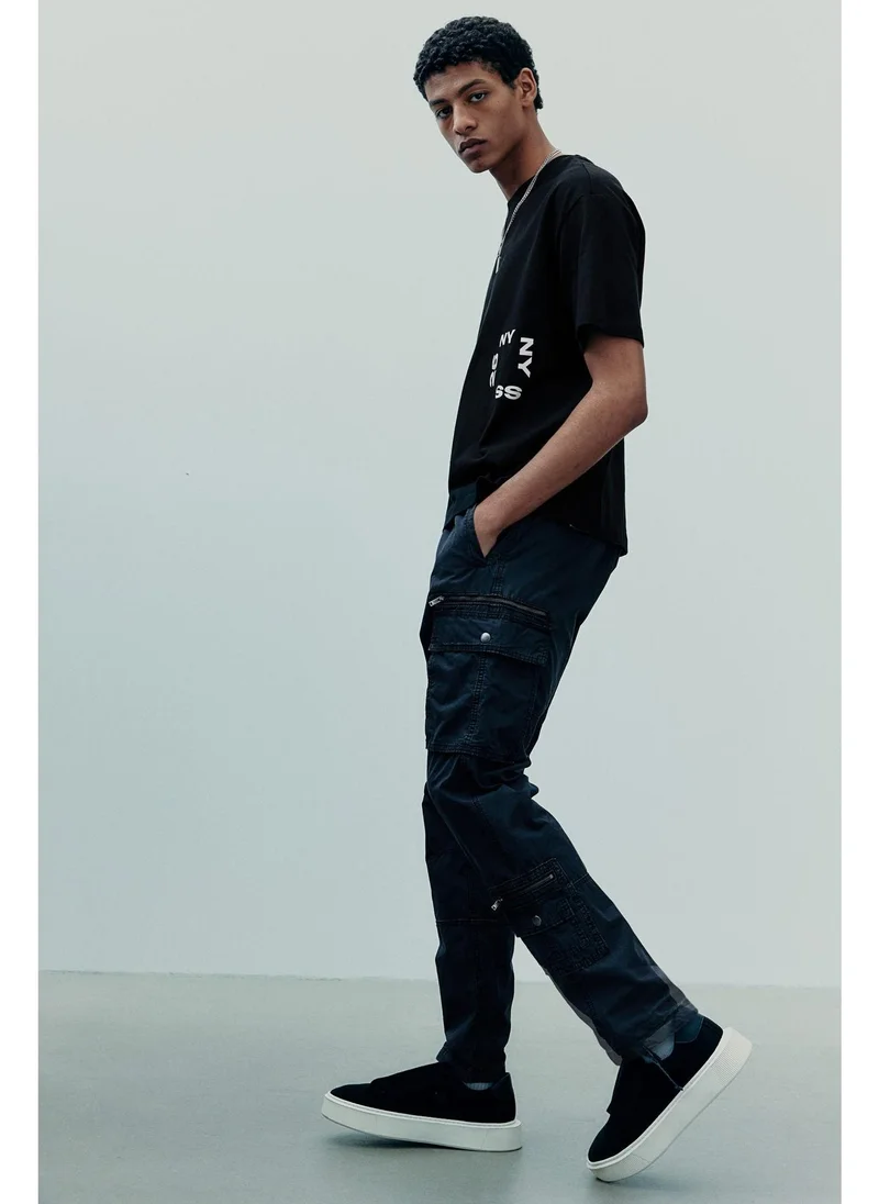اتش اند ام Loose Fit Printed T-shirt