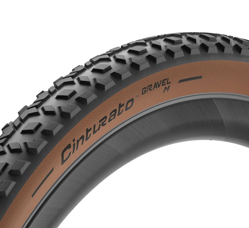 Pirelli Cinturato Gravel M Bike Tire  Mixed Gravel/Compact To Unstable  Tubeless Ready Clincher Tlr  Extra Grip  Advanced Puncture/Cut Protect  (1) Tire/Classic Tan700 X 45