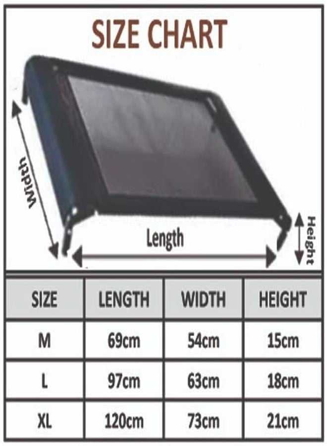 PETANGEL Anti-Moisture Portable Elevated Dog Bed | Breathable & Washable Cot for Small Medium and Large Dogs | Durable Heavy Duty Steel Framed Raised Pet Cot for Indoor and Outdoor - Image 5