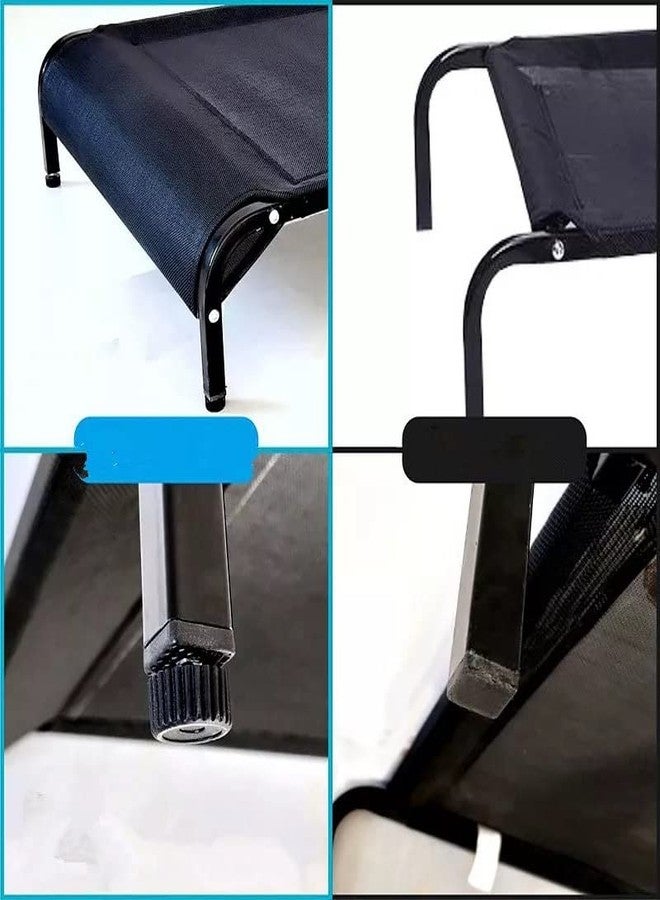 PETANGEL Anti-Moisture Portable Elevated Dog Bed | Breathable & Washable Cot for Small Medium and Large Dogs | Durable Heavy Duty Steel Framed Raised Pet Cot for Indoor and Outdoor - Image 4