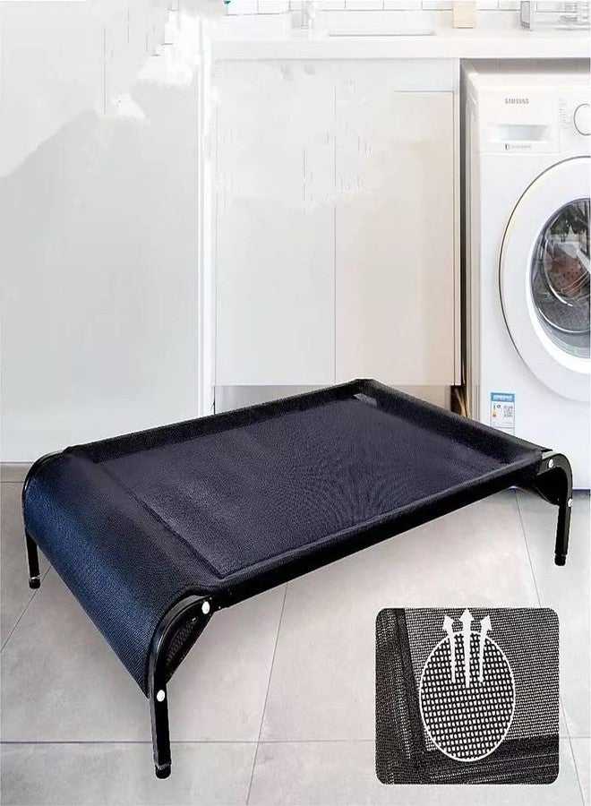 PETANGEL Anti-Moisture Portable Elevated Dog Bed | Breathable & Washable Cot for Small Medium and Large Dogs | Durable Heavy Duty Steel Framed Raised Pet Cot for Indoor and Outdoor - Image 2