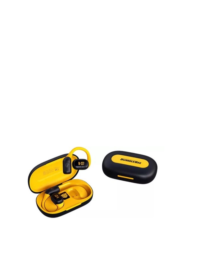 Transformers TF-T13 Wireless Bluetooth Earbuds Gaming Headphones Long Battery Life Headset Low Latency HIFI Stereo Sound with Music Noise Cancellation Calls Black Yellow - Image 3