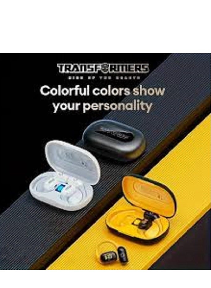 Transformers TF-T13 Wireless Bluetooth Earbuds Gaming Headphones Long Battery Life Headset Low Latency HIFI Stereo Sound with Music Noise Cancellation Calls Black Yellow - Image 5