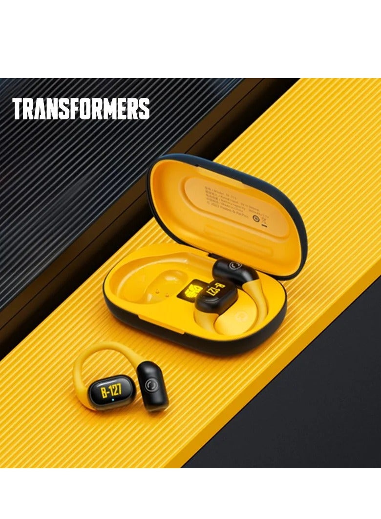 Transformers TF-T13 Wireless Bluetooth Earbuds Gaming Headphones Long Battery Life Headset Low Latency HIFI Stereo Sound with Music Noise Cancellation Calls Black Yellow - Image 4
