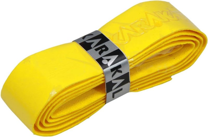 قبضة بديلة من PU Supergrip - تنس/بادمنتون/سكواش (أصفر، 6 x قبضات)