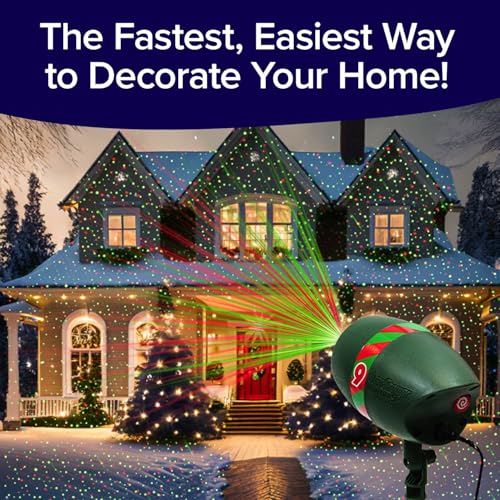 Star Shower Ultra 9 Outdoor Laser Light Show with Remote, AS SEEN ON TV, New 9 Unique Patterns, Showers Home w/Thousands of Lights, 3 Color Combinations, Motion or Still, Up to 3200 Sq Ft - Image 5