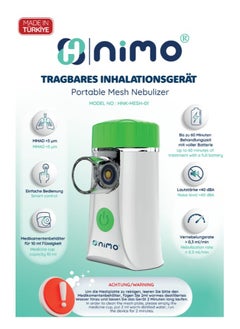 Portable Nebulizer Machine,Mini Vaporizers,USB Rechargeable Handheld Mesh Inhaler, Two Ways to Use for Adults and Children with Breathing Problems