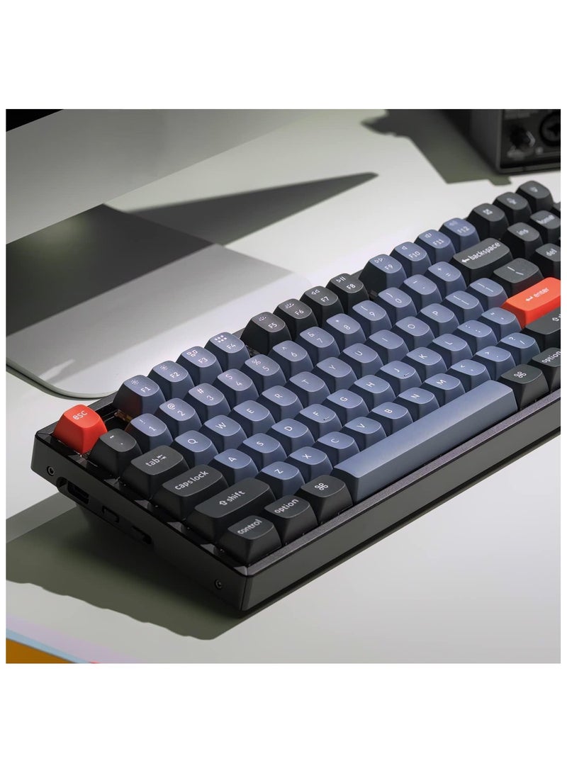 Keychron K8 Pro 80% layout QMK/VIA Wireless Mechanical Keyboard RGB Backlight Gateron G Pro red switch Aluminum frame Bluetooth USB-C wired Hot Swappable Compatible with Mac & Windows  - Image 2