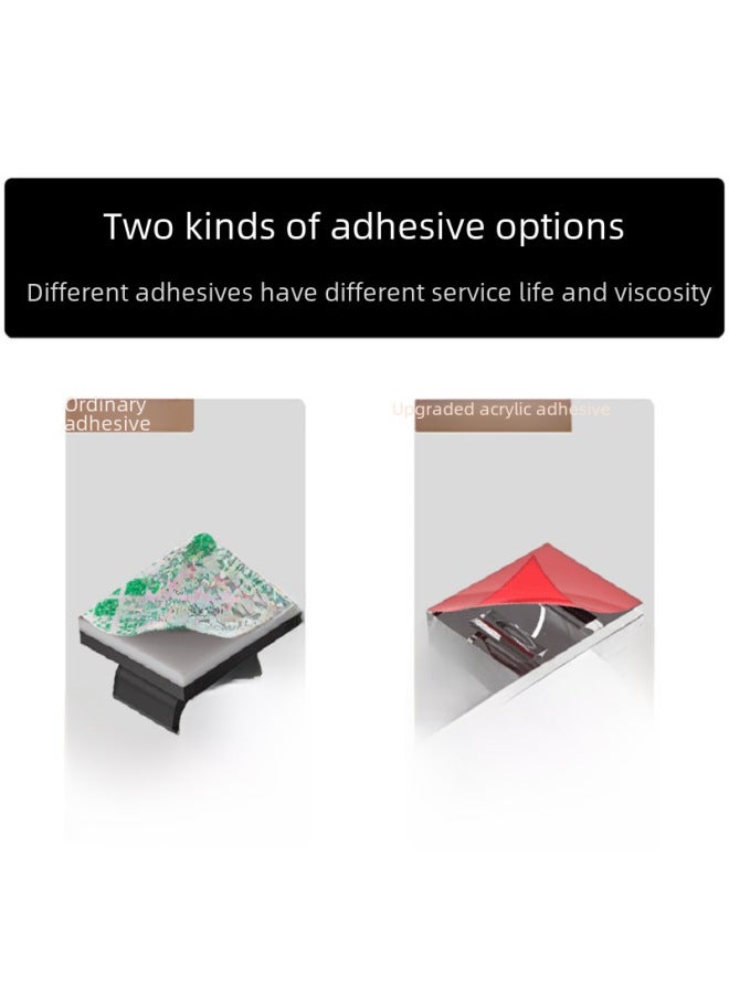 Wall-mounted Self-adhesive Cable Organizer For Charging Cables Simple Car Wiring Buckle Digital Computer Winding Wire Device-Color:Black RQ2613-conventional Green Lattice Adhesive - Image 5
