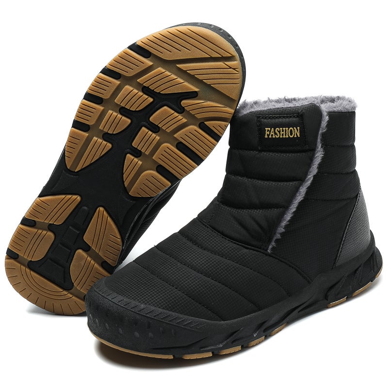 Winter New Large Cotton Shoes Large Size Outdoor Men'S Shoes Snow Boots High-Top Men'S Fleece-Lined Sports Shoes Mountaineering Shoes - Image 2