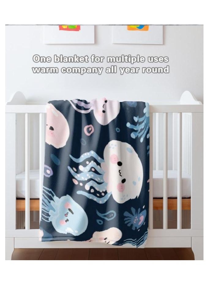 عام بطانية رقيقة من الفانيلا الكرتونية للأطفال أو الطلاب (دافئة ومريحة ومناسبة للنوم والألعاب) 100 سم * 150 سم - 861 - Image 3