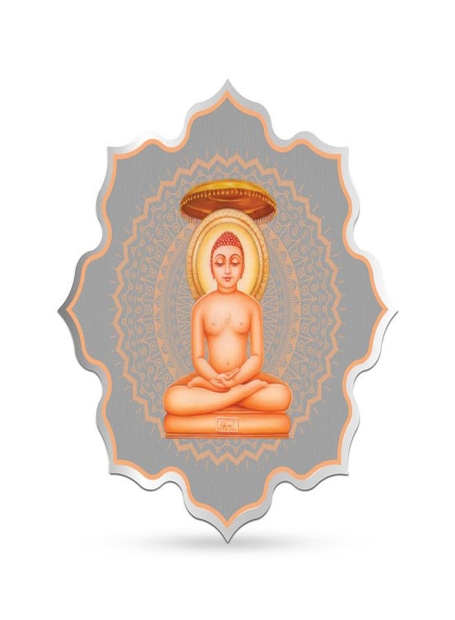 Silviya BIS Hallmarked Mahavir Swami Ji 999 Pure Silver Coin (20 Gram): Jainism Gift - Mahavir Jayanti - Ahimsa Principle - Religious Coin - With Certificate of Authenticity - Image 2