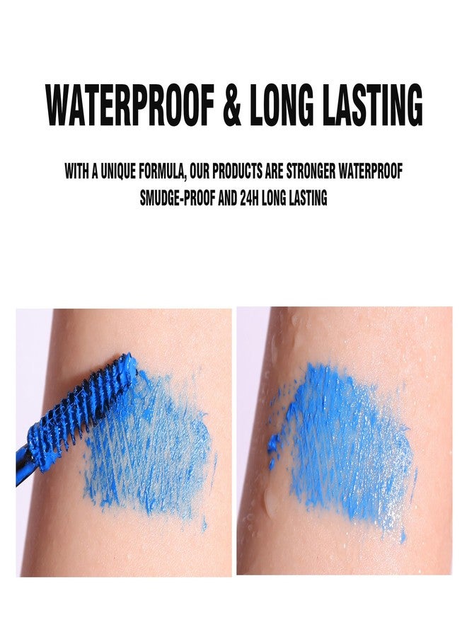 Easilydays Neon Mascara neon makeup, Hign pigment Color That Glows Under UV Light Mascara, Gets You Noticed, Waterproof, Long Lasting, No Clumping Eyelas, Halloween Cosplay for Women&Girls(#06 Purple) - Image 4