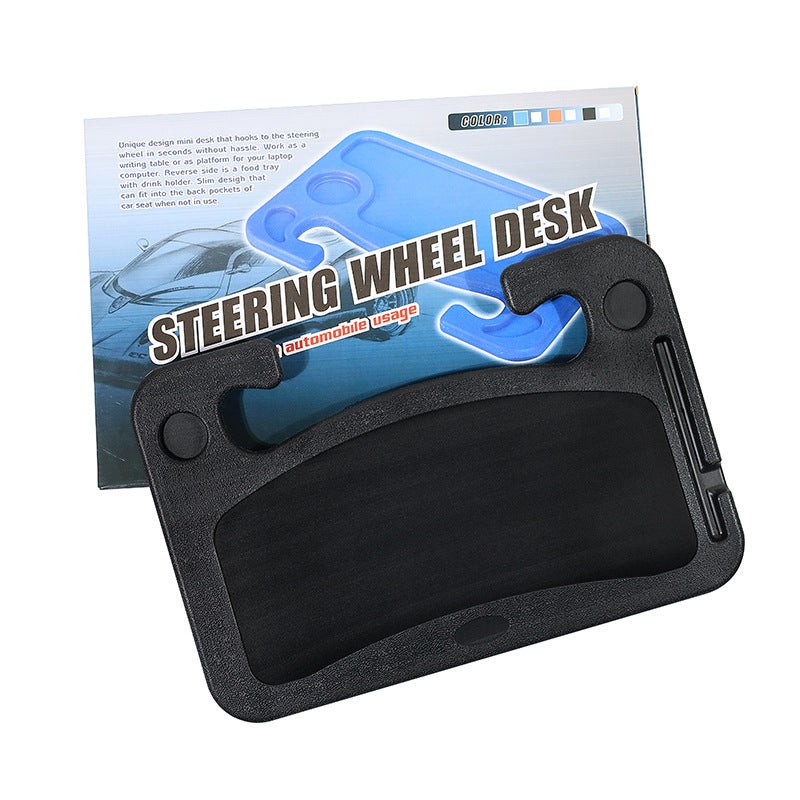 Car Steering Wheel Dining Table: Gray Adjustable Height & Angle - Car Small Table Board for Car Office, Dining, Laptop Use - Image 5