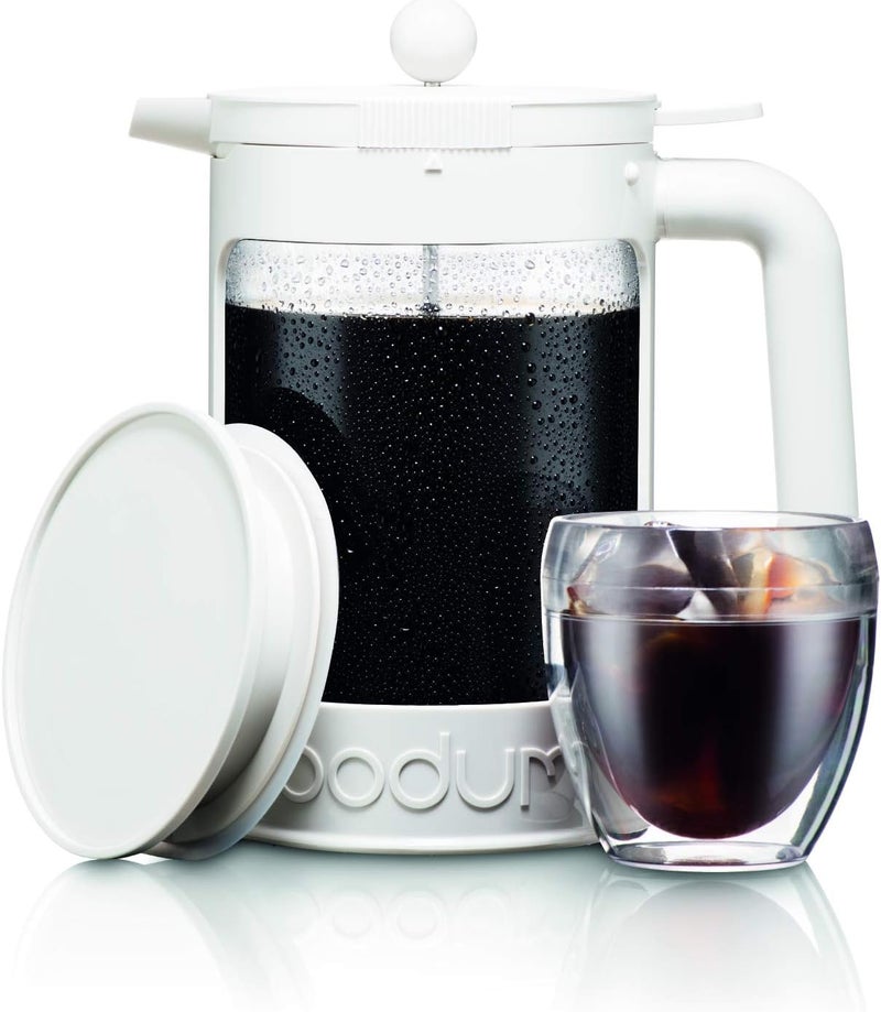 bodum 51oz Cold Brew Coffee Maker, White - Made in Portugal - Image 5