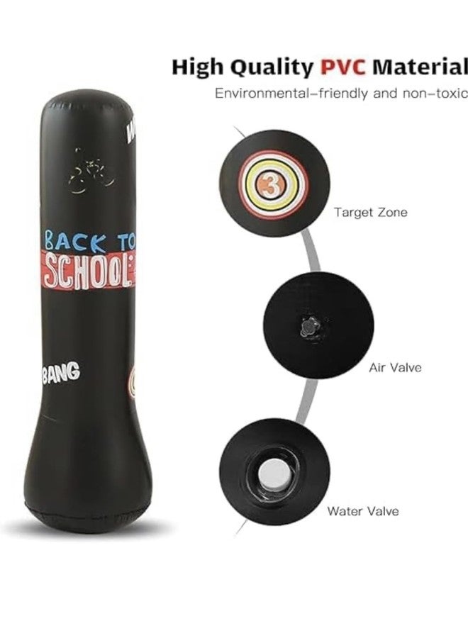 richtots Premium Inflatable Punching Bag for Kids Adults, Punching Bag Karate Inflated Toy Gifts for Boys and Girls, Boxing Bag for Immediate Bounce-Back for Taekwondo, Relieve Pent Up Energ 150 cm - Image 3
