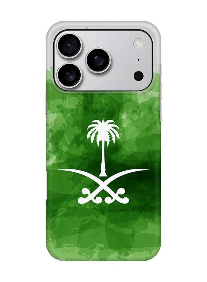Stylizedd For iPhone 17 Pro,Case, [Compatible with MagSafe] Magnetic cover Slim fit Protection Matte, - Saudi Emblem