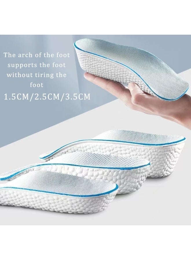 ChicAbode 2Pair Orthopedic High Pads, Height Increase Insoles For Men & Women, Arch Support Insoles, Adjustable Heel Lift, Shock Absorption Heel Lift Insole To Make You Talle(Black) (0.98in/2.5cm) - Image 4