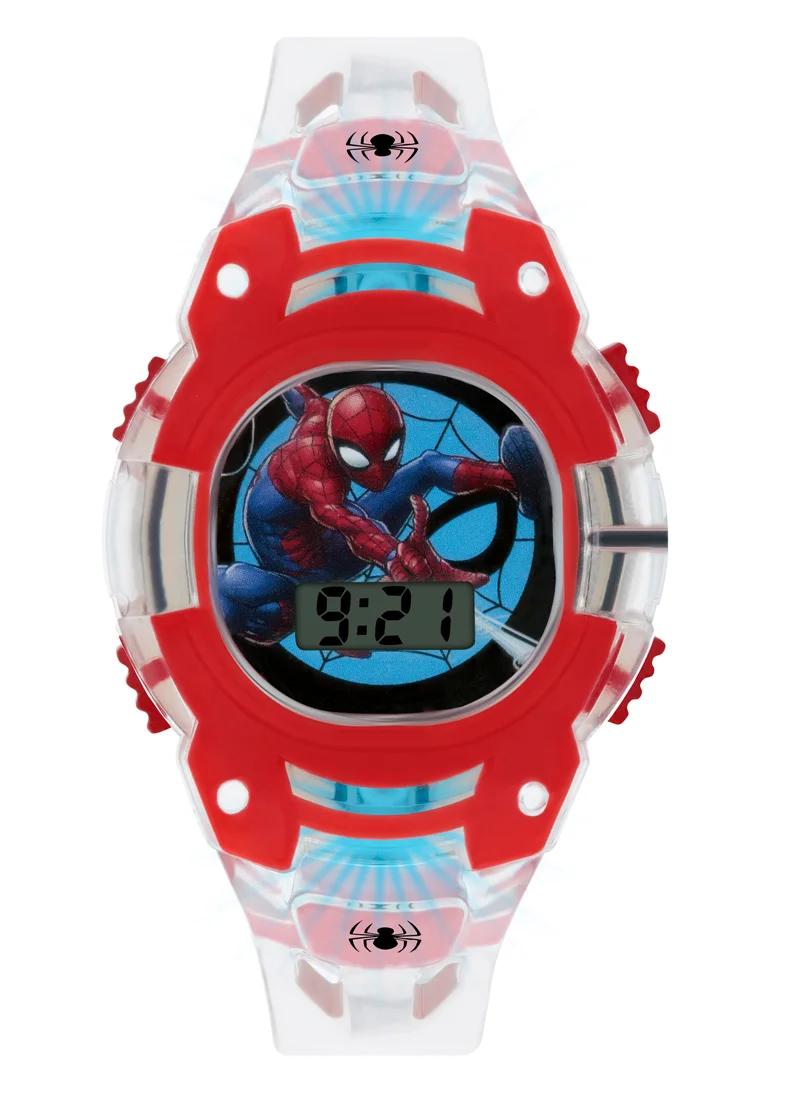 Disney Marvel Spiderman Clear Plastic Strap Boys Watch - SPD4564