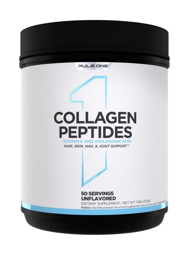 Rule 1 Proteins Rule 1 Collagen Peptides Powder - Hydrolyzed Bovine Collagen, Hyaluronic Acid, and Vitamin C. Supports Hair, Skin, & Nails (50 Servings, Unflavored) - Image 1